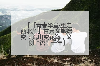 「青春华章·重走西北角」甘肃文旅嬗变：荒山变花海，文创“语”千年