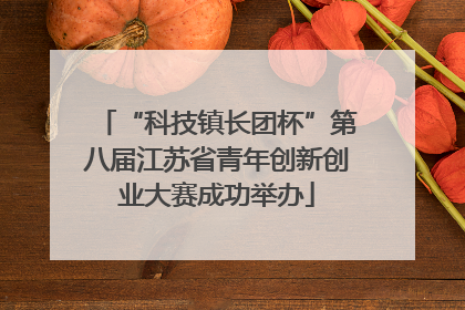 “科技镇长团杯”第八届江苏省青年创新创业大赛成功举办