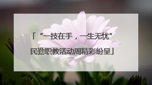 “一技在手，一生无忧” 民勤职教活动周精彩纷呈