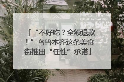 “不好吃？全额退款！”乌鲁木齐这条美食街推出“任性”承诺
