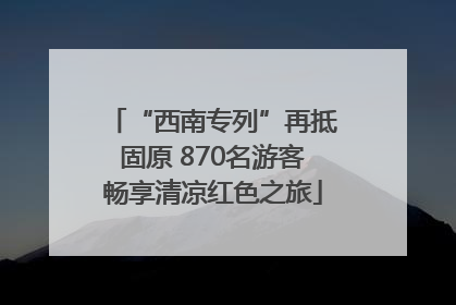 “西南专列”再抵固原 870名游客畅享清凉红色之旅