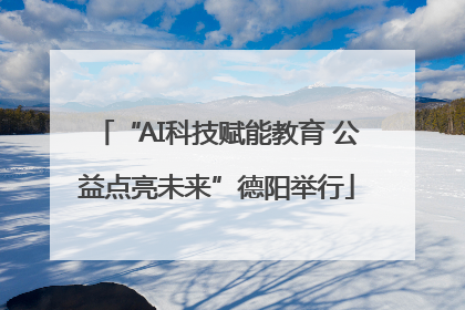 “AI科技赋能教育 公益点亮未来”德阳举行