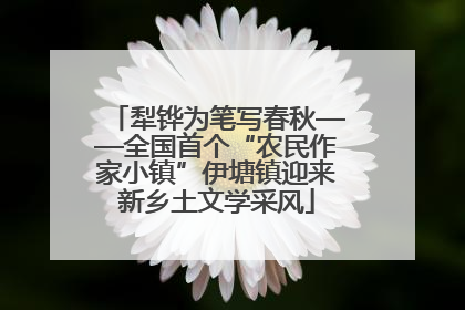 犁铧为笔写春秋——全国首个“农民作家小镇”伊塘镇迎来新乡土文学采风