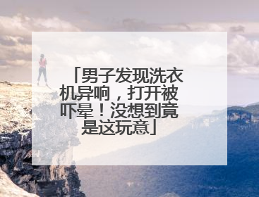 男子发现洗衣机异响，打开被吓晕！没想到竟是这玩意