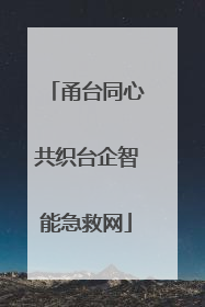 甬台同心共织台企智能急救网