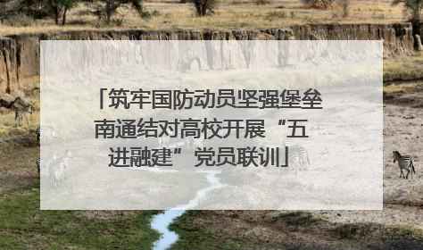 筑牢国防动员坚强堡垒 南通结对高校开展“五进融建”党员联训