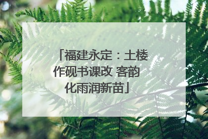 福建永定：土楼作砚书课改 客韵化雨润新苗