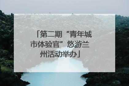 第二期“青年城市体验官”悠游兰州活动举办
