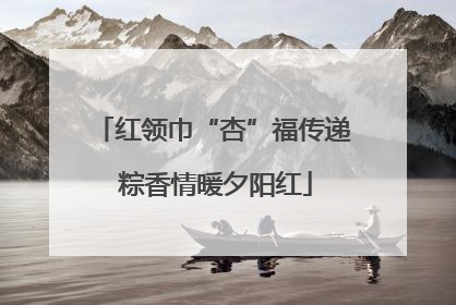 红领巾“杏”福传递 粽香情暖夕阳红
