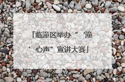 临潼区举办“‘潼’心声”宣讲大赛