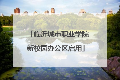 临沂城市职业学院新校园办公区启用
