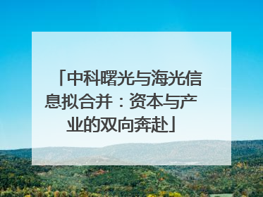 中科曙光与海光信息拟合并：资本与产业的双向奔赴