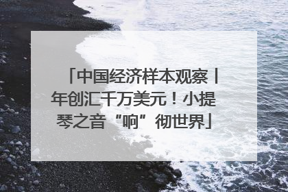 中国经济样本观察丨年创汇千万美元！小提琴之音“响”彻世界