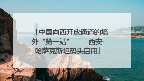 中国向西开放通道的境外“第一站”——西安·哈萨克斯坦码头启用