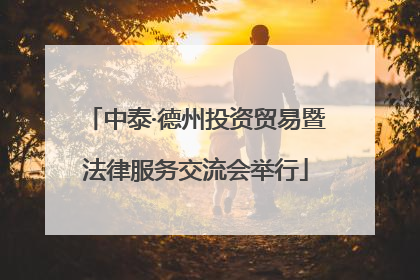 中泰·德州投资贸易暨法律服务交流会举行