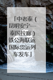 中老泰（昆明安宁—泰国拉廊）铁公海联运国际货运列车发车