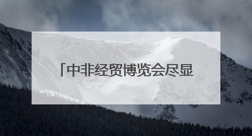 中非经贸博览会尽显中非合作“热度”