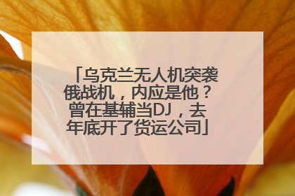 乌克兰无人机突袭俄战机，内应是他？曾在基辅当DJ，去年底开了货运公司
