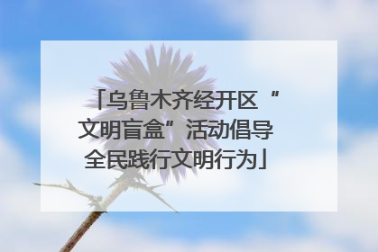 乌鲁木齐经开区“文明盲盒”活动倡导全民践行文明行为