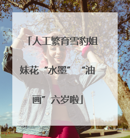 人工繁育雪豹姐妹花“水墨”“油画”六岁啦