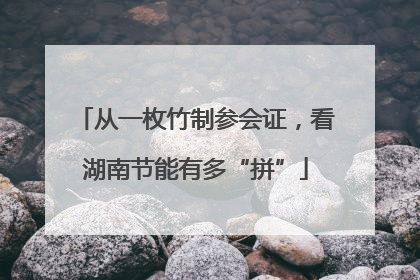 从一枚竹制参会证，看湖南节能有多“拼”