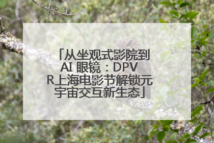 从坐观式影院到 AI 眼镜：DPVR上海电影节解锁元宇宙交互新生态