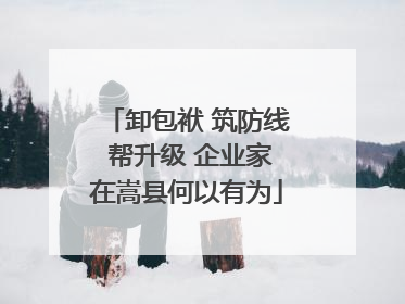 卸包袱 筑防线 帮升级 企业家在嵩县何以有为