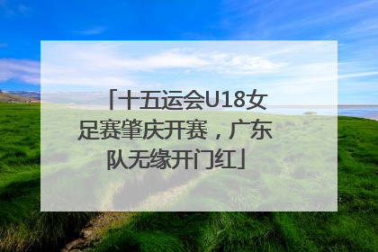 十五运会U18女足赛肇庆开赛，广东队无缘开门红