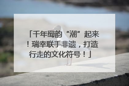 千年蜀韵“潮”起来！瑞幸联手非遗，打造行走的文化符号！