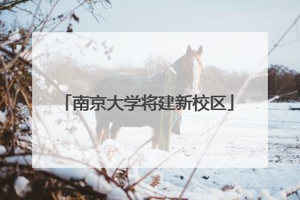 南京大学将建新校区