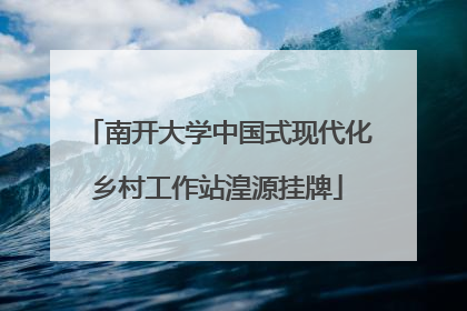 南开大学中国式现代化乡村工作站湟源挂牌