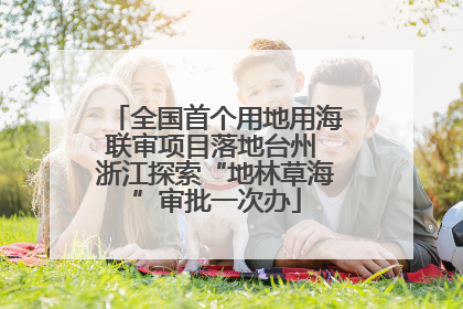 全国首个用地用海联审项目落地台州 浙江探索“地林草海”审批一次办
