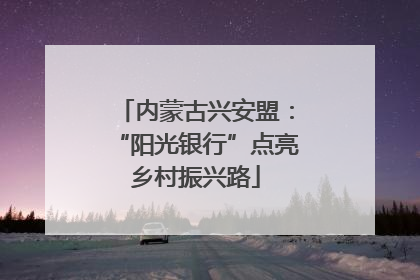 内蒙古兴安盟：“阳光银行”点亮乡村振兴路