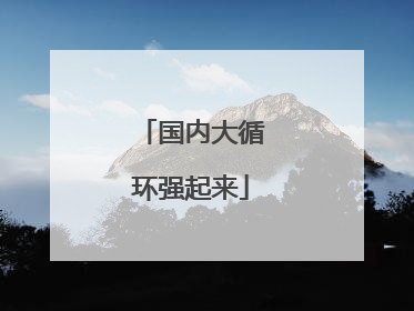 国内大循环强起来