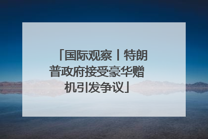国际观察丨特朗普政府接受豪华赠机引发争议