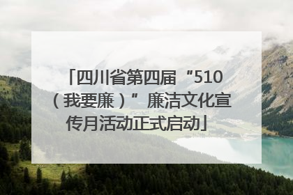 四川省第四届“510（我要廉）”廉洁文化宣传月活动正式启动