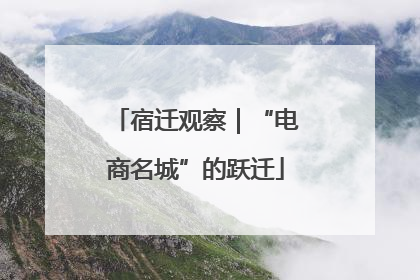 宿迁观察｜“电商名城”的跃迁