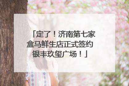 定了！济南第七家盒马鲜生店正式签约银丰玖玺广场！