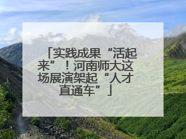 实践成果“活起来”！河南师大这场展演架起“人才直通车”