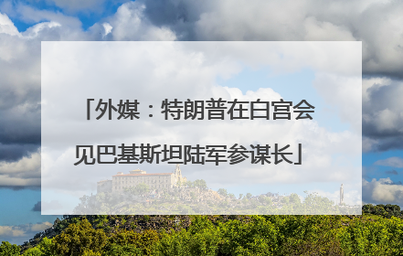 外媒：特朗普在白宫会见巴基斯坦陆军参谋长
