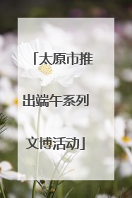太原市推出端午系列文博活动