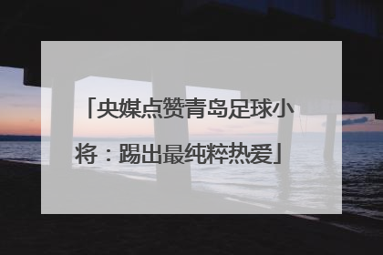 央媒点赞青岛足球小将：踢出最纯粹热爱