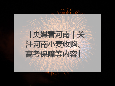 央媒看河南｜关注河南小麦收购、高考保障等内容