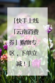 快手上线「云南消费券」购物专区，下单立减！