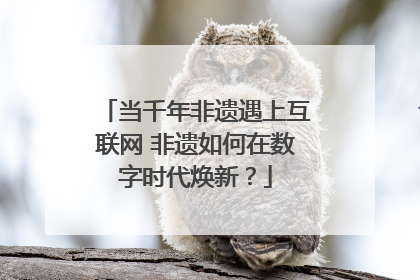 当千年非遗遇上互联网 非遗如何在数字时代焕新？