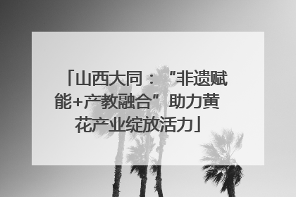 山西大同：“非遗赋能+产教融合”助力黄花产业绽放活力