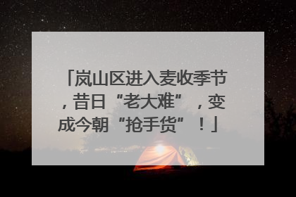 岚山区进入麦收季节，昔日“老大难”，变成今朝“抢手货”！