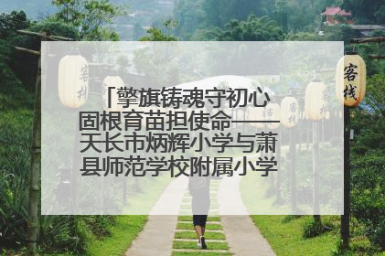 擎旗铸魂守初心 固根育苗担使命——天长市炳辉小学与萧县师范学校附属小学结对共建活动纪实