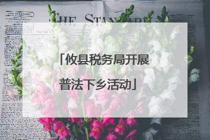 攸县税务局开展普法下乡活动