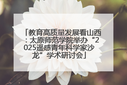 教育高质量发展看山西：太原师范学院举办“2025遥感青年科学家沙龙”学术研讨会